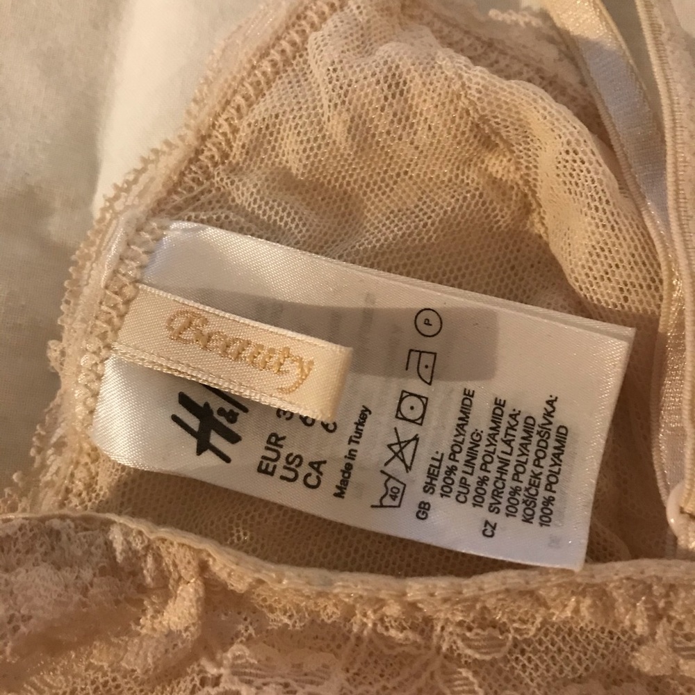 Blush Lace Bralette Size 6